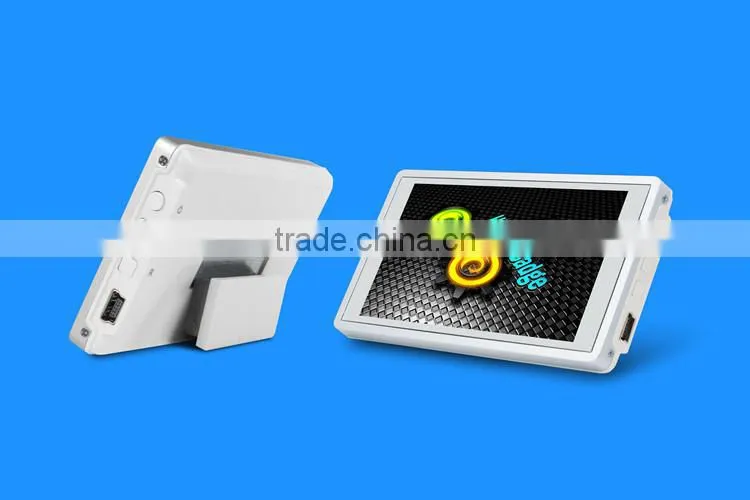 Multi-function Magnetic or hang out led video badge/ advertising name tag with Metal and plastic housing/3 inch name badge