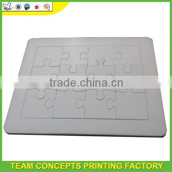 Blank photo puzzle frame