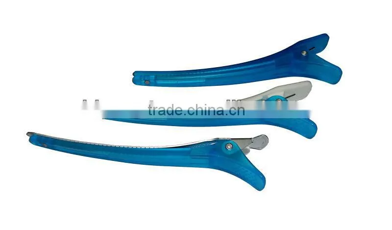 2014 new idea professional salon hair clip with rubber