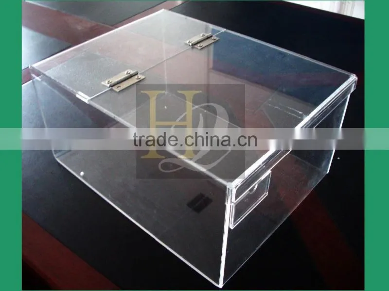 China Manufacturer Acrylic Material acrylic candy cake box with removable lid removable cover
