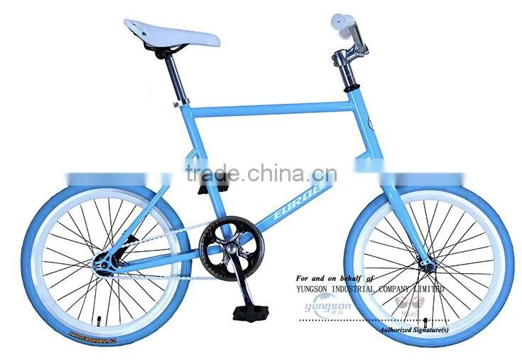 Colorful fixed gear bike for kinds 20er small wheel