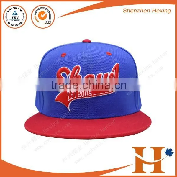 Hot Sale Custom Fashion Hat & Cap Flat Tie Dye Snapback Cap With Contrast Top-stitching