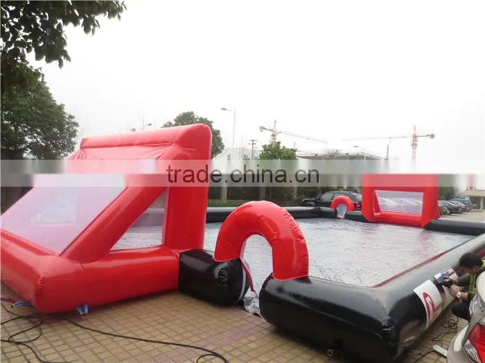 Large inflatable portable soccer field football equipment
