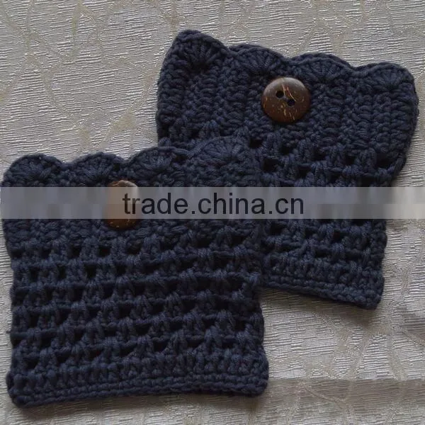 wholesale women hand knit leg warmers