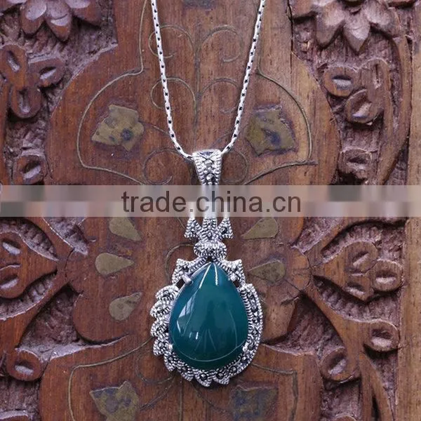 New Arrival Handmade Silver Floationg Charm 3 Color Agate Fashion Jewelry Accessory