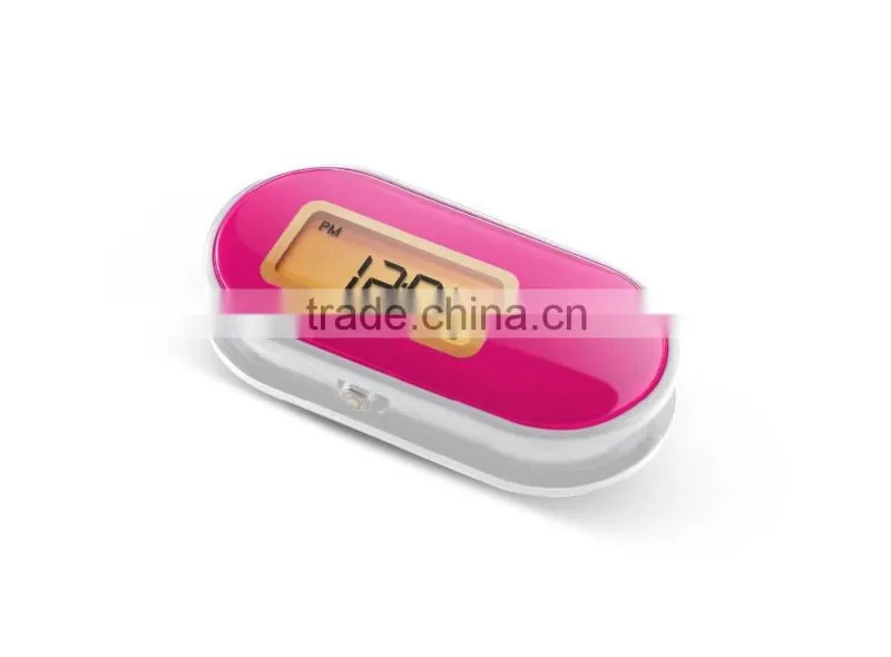 3D sensor calories waterproof pedometer watch with one tap mode function