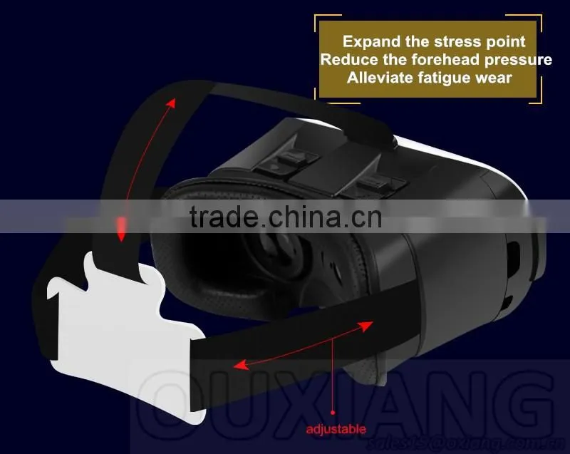 2016 New Design 3D VR glasses virtual reality headset 3d VR BOX VR CASE