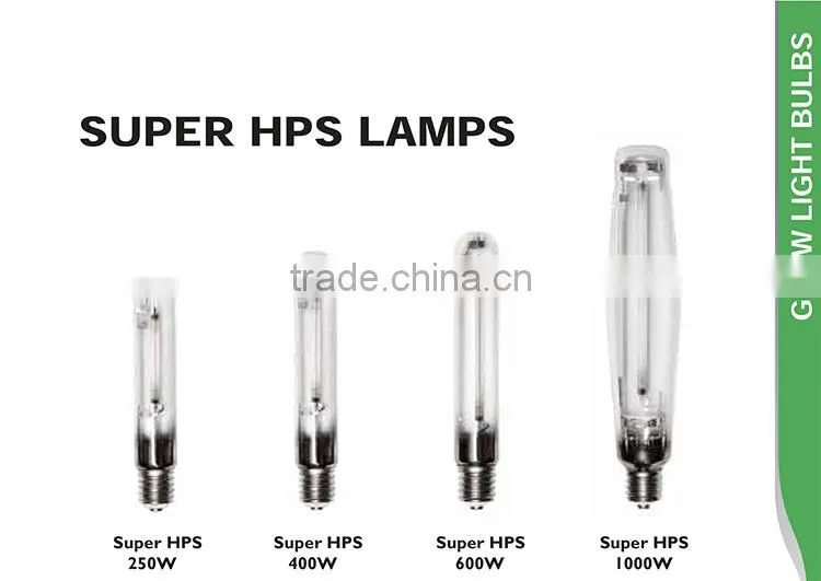China Top 3 Manufacturer Hydroponics 250w 400w 600w 1000w Double Ended HPS Grow Light