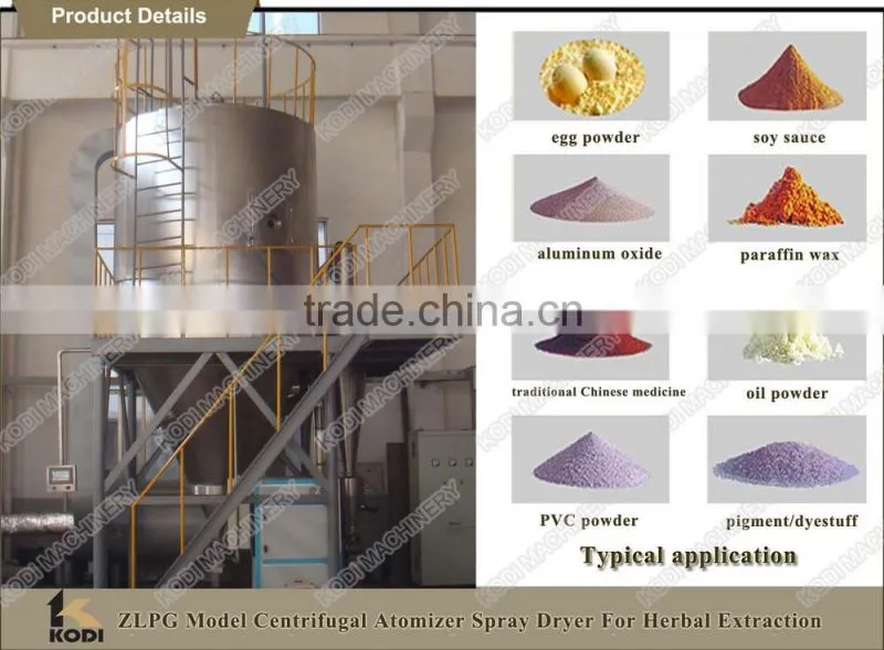 ZLPG Chinese Medicine Herbal Extract Spray Dryer