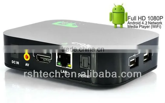 Android Quad core A31 HD smart google tv box Media Center XBMC&Miracast&DLAN Android media player