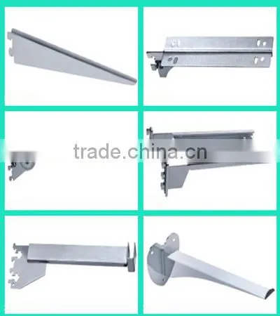 Slot fitted square pipe support bracket