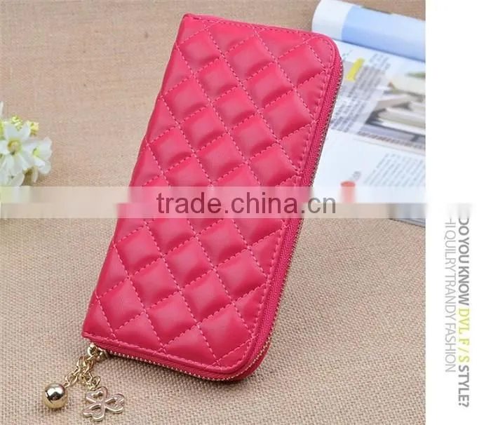 New Arrive Women Long Wallet Lozenge ladies Credit Holders Coin Purse