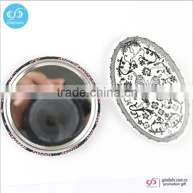 Hot selling gifts cheap custom mini pocket mirror round hand mirror