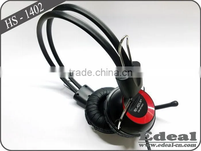 Hot selling flexible computer headphone with mic / headset with mic from BSCI manufacturer