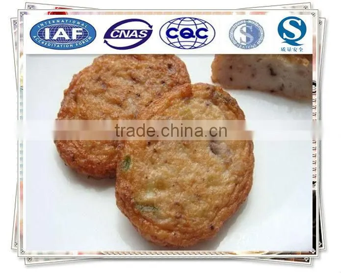 Frozen fried surimi cake with octopus