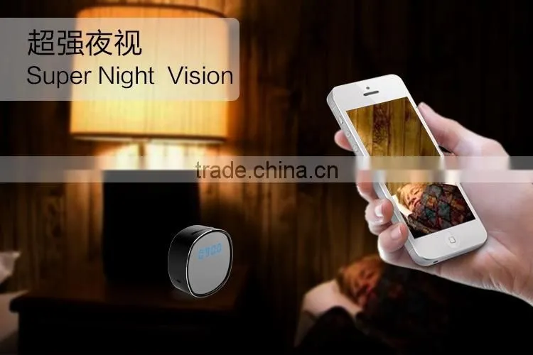 HD720P/30fps Wireless wifi Desk Alarm Clock camera