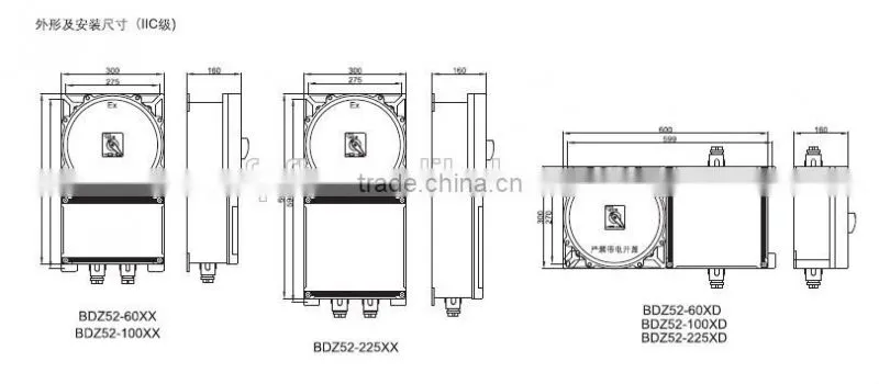 BDZ52 explosion-proof circuit breaker hot sell low price