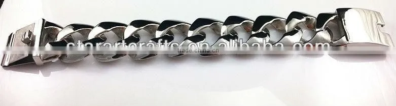 B477s 316l stainless steel big biker chains bracelets