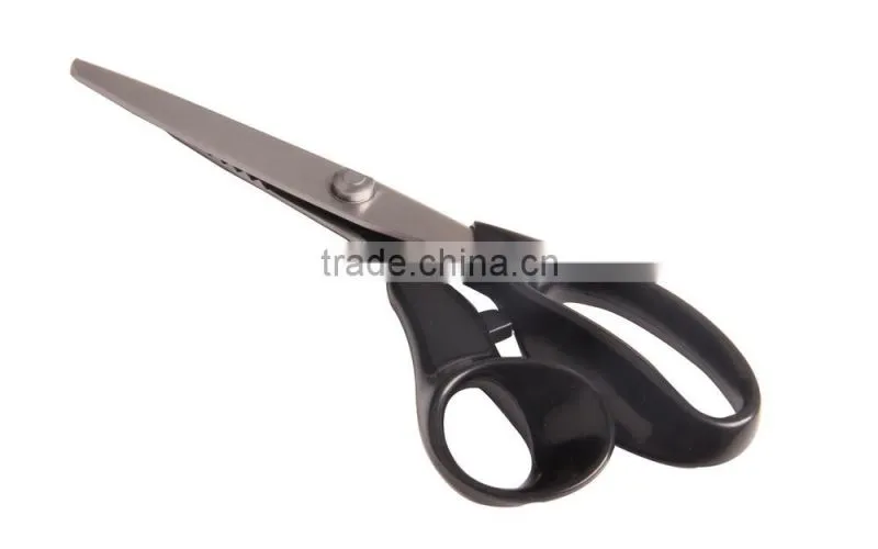 9 inch ABS handle zigzag fbric scissors