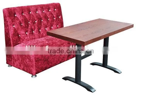Orange Restaurant High Backrest Sofa