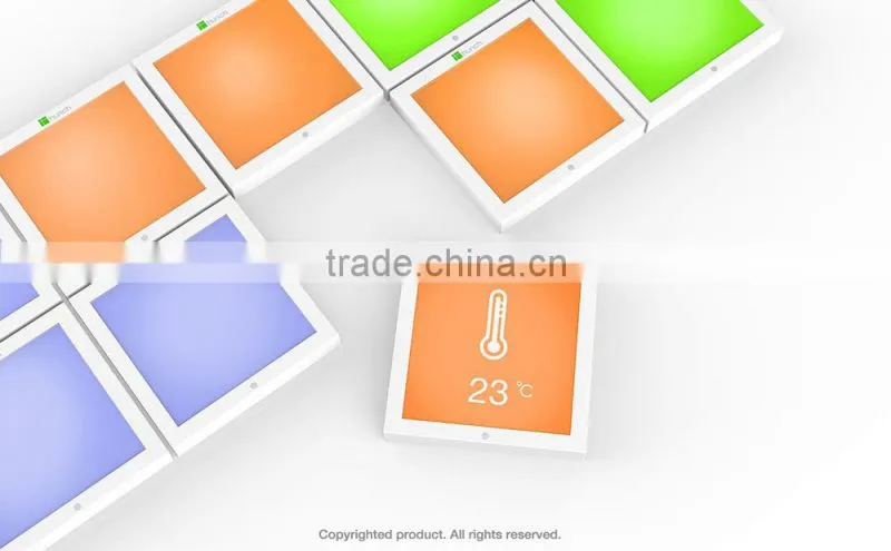 touch screen temperature controller case, large lcd plastic enclosure, wall-mounted plastic shell