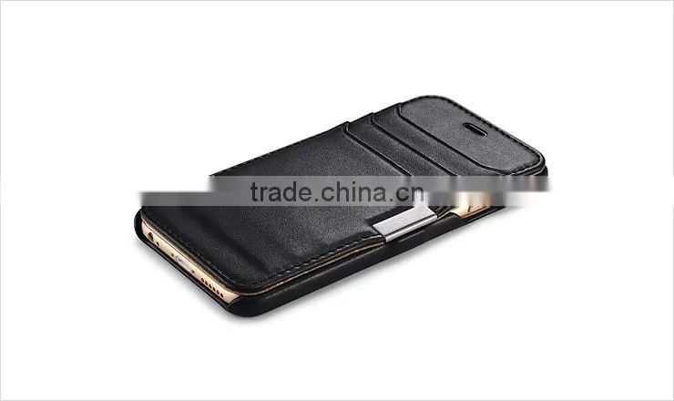 Genuine Leather Wallet Case For Apple iPhone 6 / Plus,Flip Leather Case For iPhone6 With Card Slot