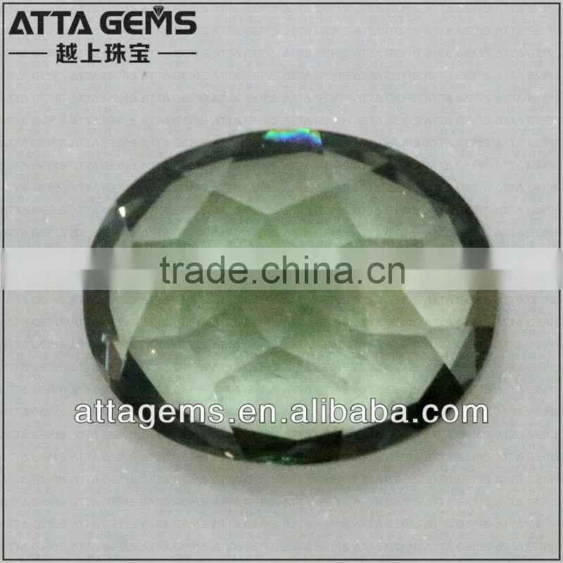 cute oval cut spinel of oval 7*9mm Light Green Electric Stone