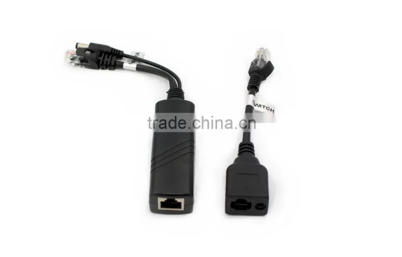 Support 10/100Mbps data transmission 100m for cctv camera poe splitter YJS-POE100M