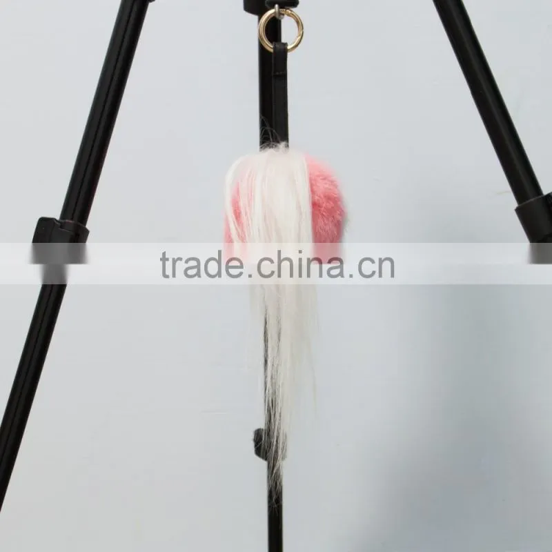 Cute fox fur monster keychain