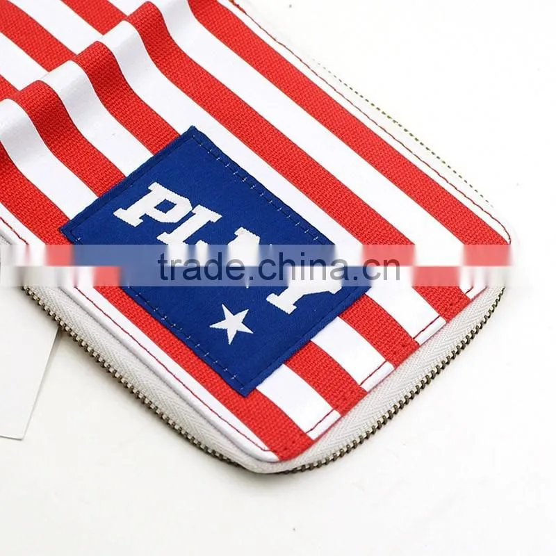 design fashion printed canvas women wallet