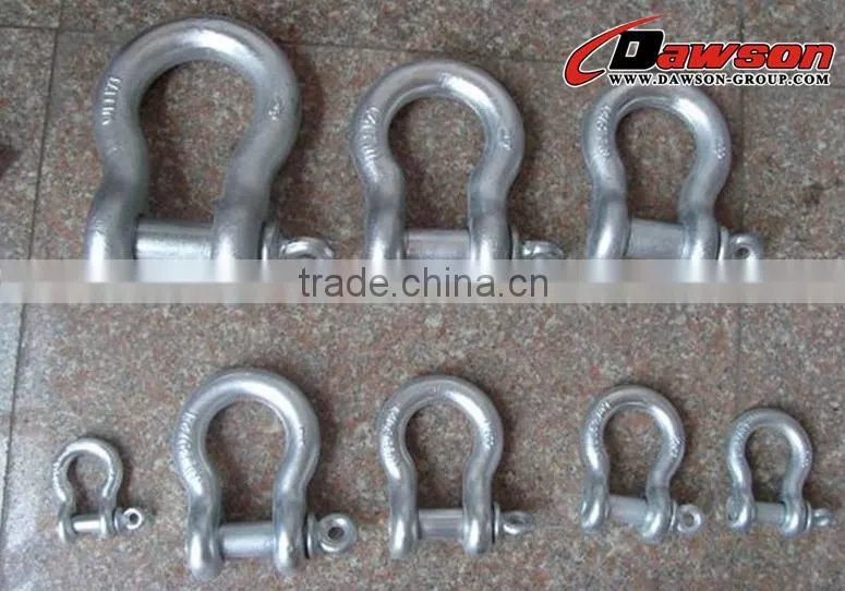 Qingdao manufacture bolts and nuts screw pin bow shackle