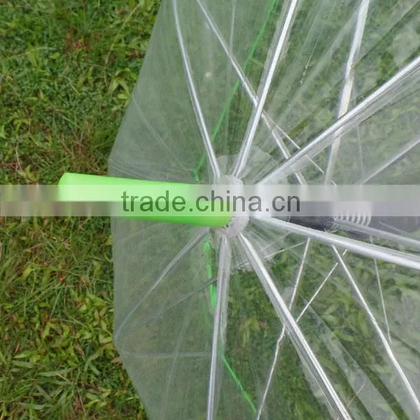 China suppliers produced hot sale online shop China Chinese imports wholsale transparent umbrella with color handle
