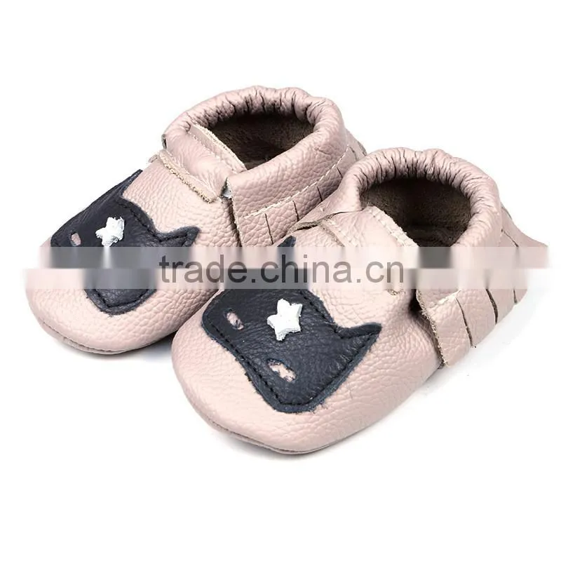 Factory Direct Wholesale Toddler Infant Leather Shoes Baby Girl Tassel Moccasin Shoes