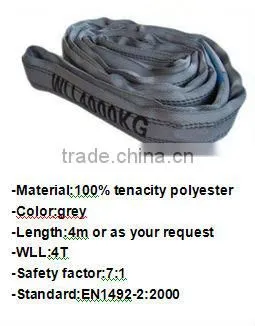 hot sale manufactory polyester webbing sling/cargo web/lifting strap 5T