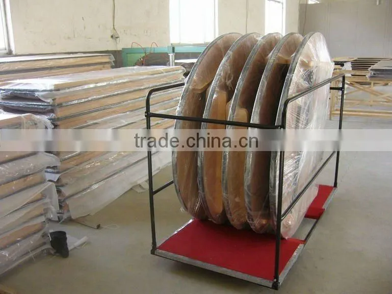 6FT Plywood Folding Round Table Used Party Rental Furniture For Sale