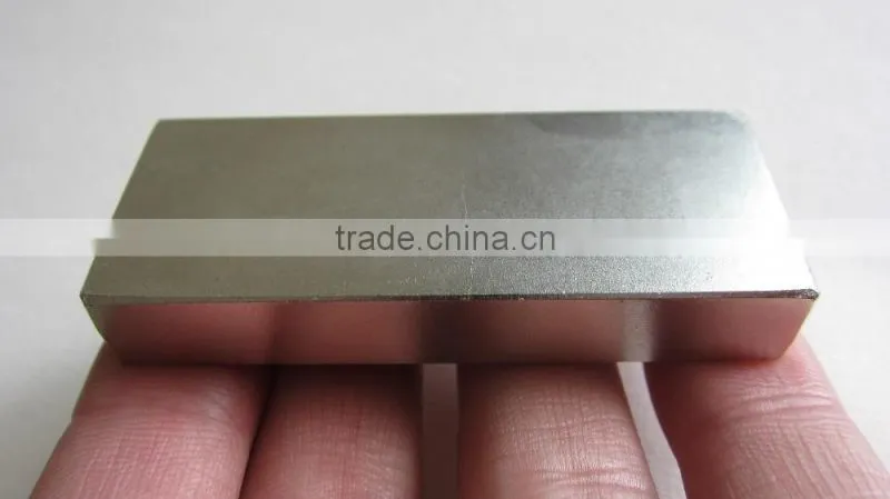 N45 block neodymium magnet 35x35x5mm axially magnetization type