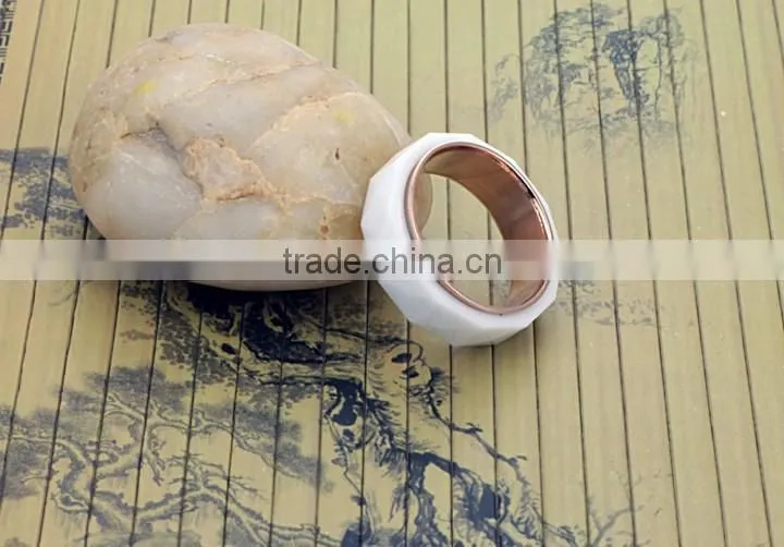 White Ring Fashion Jewellery For Women Ceramic Jewelry