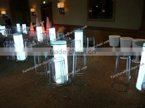 shanghai wholesale nightclub acrylic led bar round table