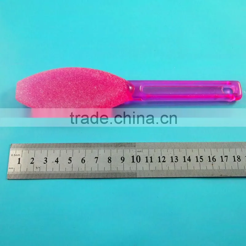 Torch shaped colorful plastic foot file