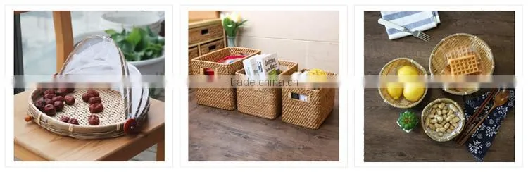 Handwoven bamboo fish basket