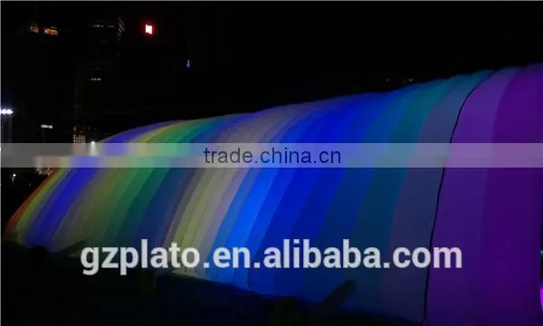 Color changing led inflatable tunnel tent inflatable canvas tent