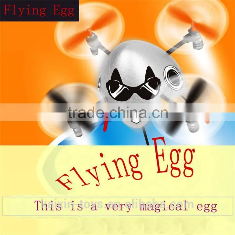 Electronic RC helicopter RC Toys Radio Control Quadcopter 4CH Gyro Rolling Cute Cartoon Style Flying Egg