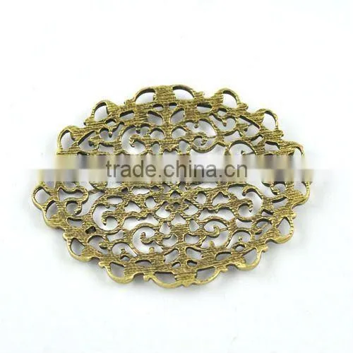 Flower circle metal jewelry connector,jewelry connectors