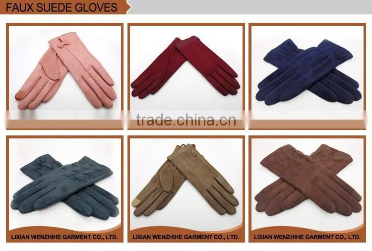 AB Grade Ladies Leather Gloves UK With Dacron Fiber