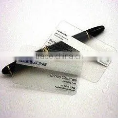 Transparent PVC card ( 8.6*5.4cm)
