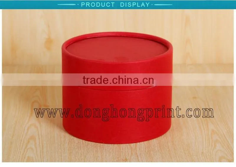 Light weight red candle paper tube packaging