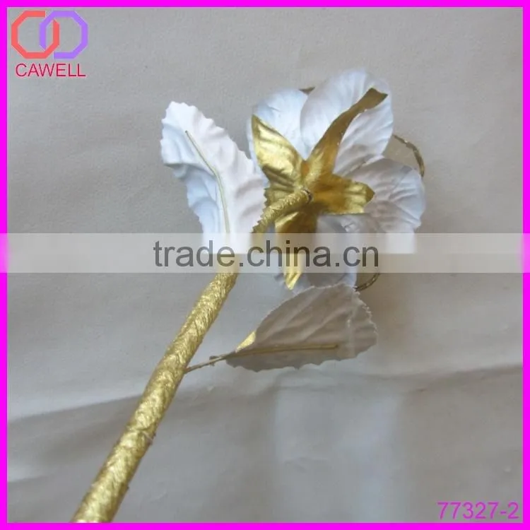 artificial gold foil rose