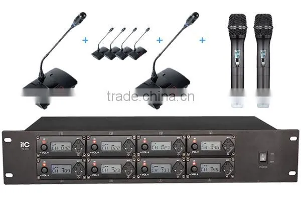 8 Channel Cheap Digital Wireless Laptop Conference Microphone System