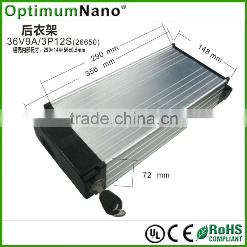 li-ion battery 36v 9ah for ebike kits
