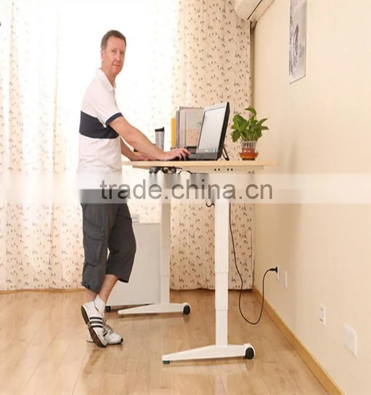 Electric height adjustable desk frame/adjustable height standing desk